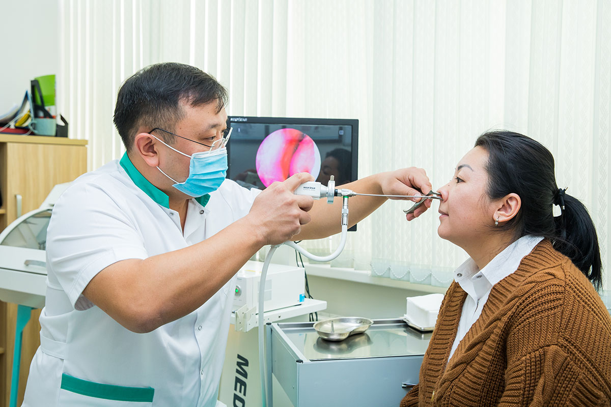 Эндоскопия носа в Алматы для взрослых и детей